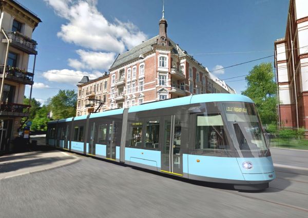 Die neue Straßenbahn in Oslo