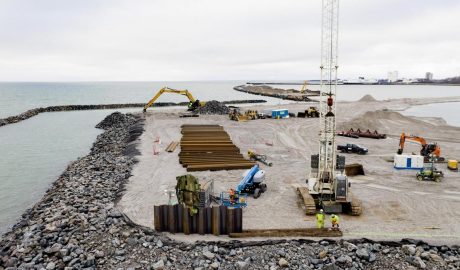 Baustelle des Tunnelportals für die Feste Fehmarnbeltquerung